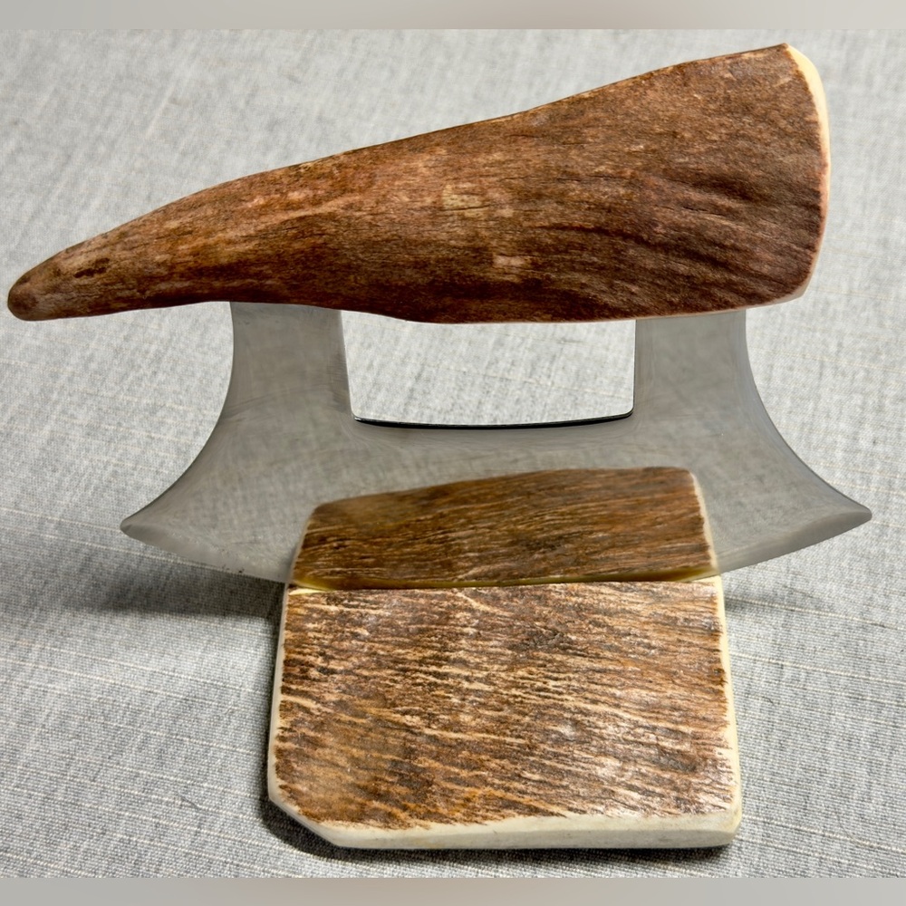 Alaskan Moose Antler Ulu Knife